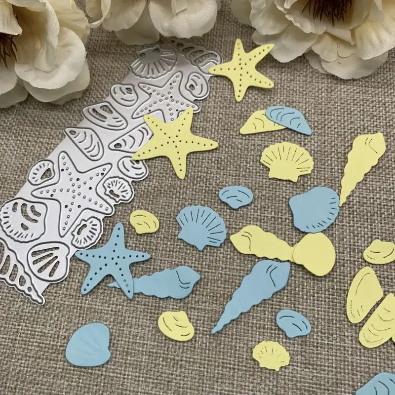 All kinds of sea snail shells starfish Metal Cutting Dies Stencils Die Cut for DIY Scrapbooking Album Paper Card Embossing