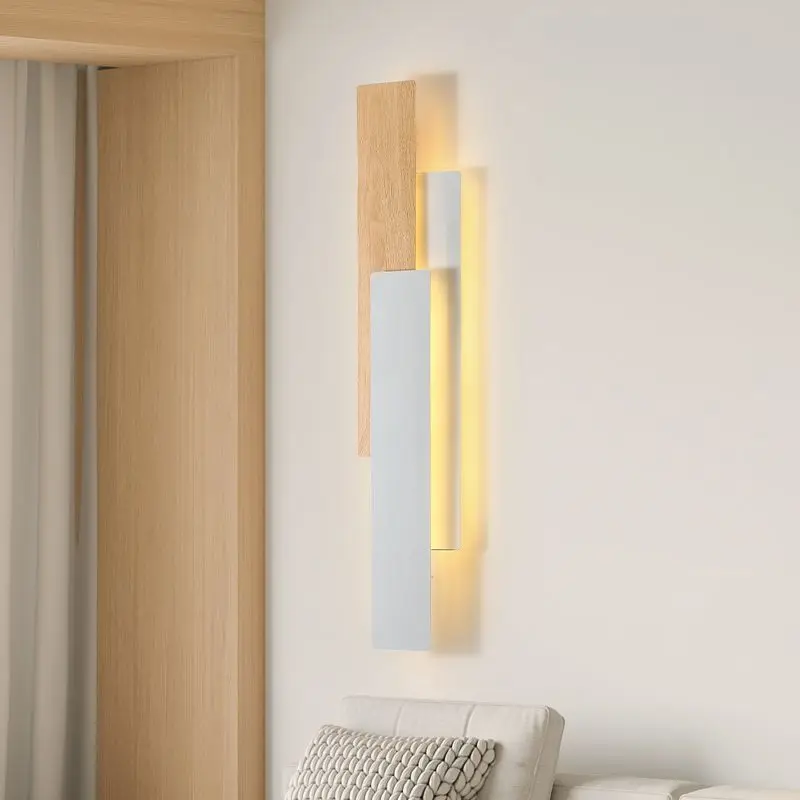 

Modern minimalist living room minimalist background wall light Nordic bedroom bedside lamp