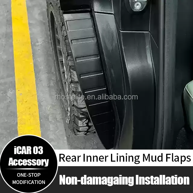 High Quality Widened ABS Rear Inner Lining Mud Flaps Splash Fender Guard for Chery Icar 03