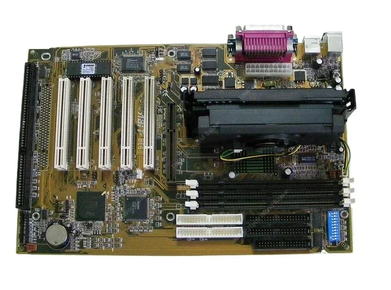 

Original ABIT-BE6-II BE6-II-OK industrial control equipment main board with CPU memory V1.1 and V1.2