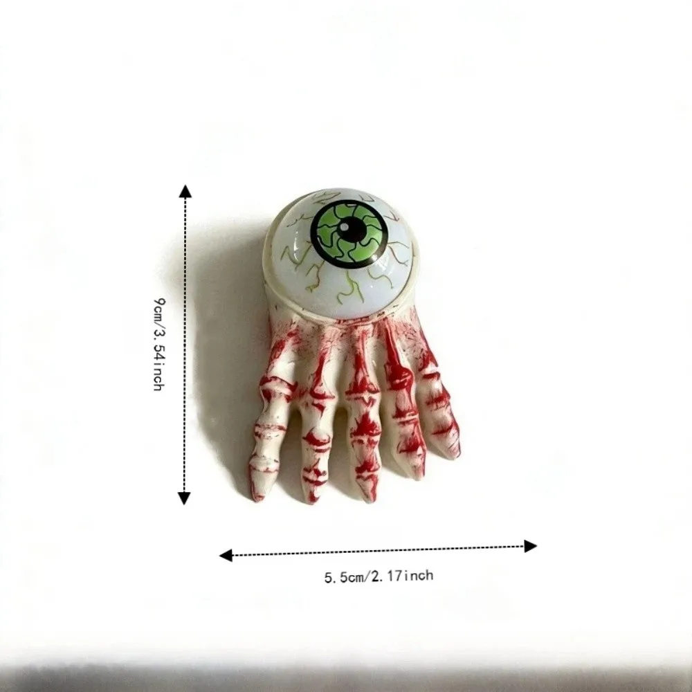 Flameless Halloween Ornaments Funny Ghost Eyes Skull Foot Candle Light Prop for Haunted House Skull Eye LED Candle Haunted House