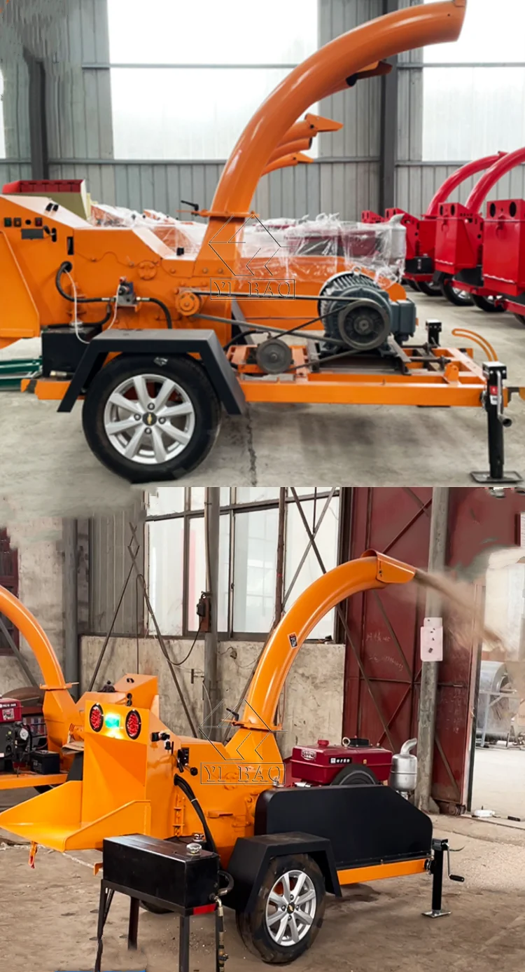 

Large Orchard Garden Gear Crusher 220V Forestry Machinery for Branch Leaf Straw Wood Chip Shredding with Bearings