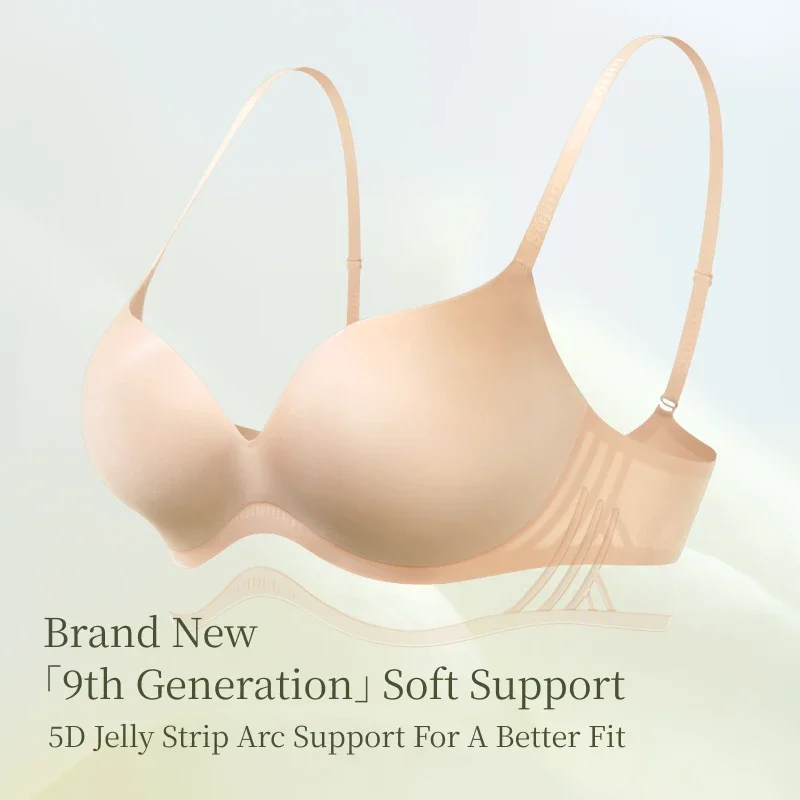 SUJIIN Sexy High Quality Bras for Women Comfortable Wireless Seamless Push Up Bras Female Lift Plunge for Small Breasted Woman