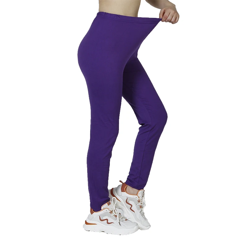 PD119 European and American Casual Slim Fit Shaping Solid Color High Elasticity, Simple and Generous Leggings