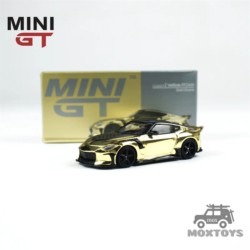 سيارة MINI GT 1:64 VeilSide FFZ400 كروم ذهبي 985 دييكاست #1