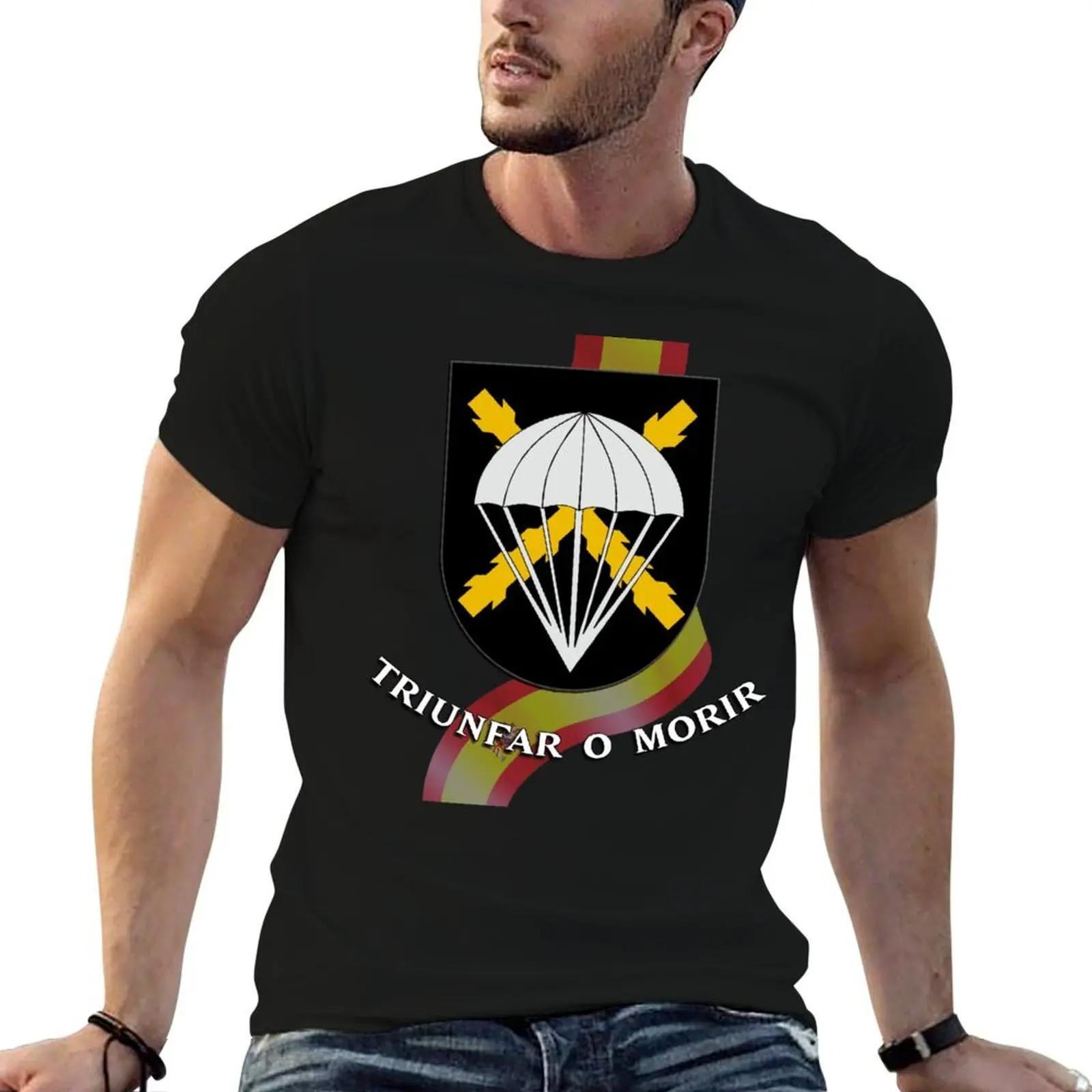 Camiseta de la Brigada de paracaídas (BRIPAC), Camiseta de algodón, camisetas 100% para hombre, camiseta vintage gráfica