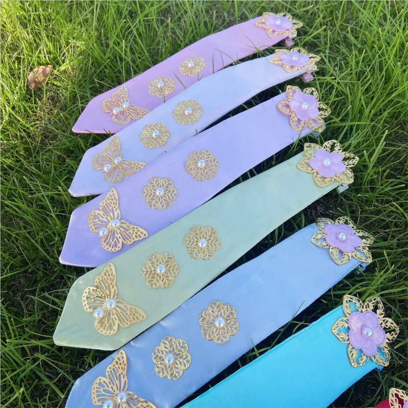 Korean Clothing Hair Band Traditional Ethnic Headwear Bronzing Metal Printing Ancient Accessories Six-Color New Suit