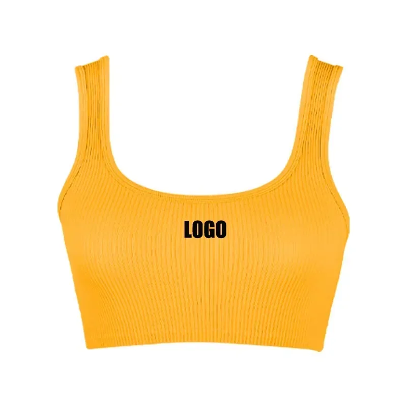Custom LOGO women's sports sling small vest quick-drying fitness running moisture-wicking top