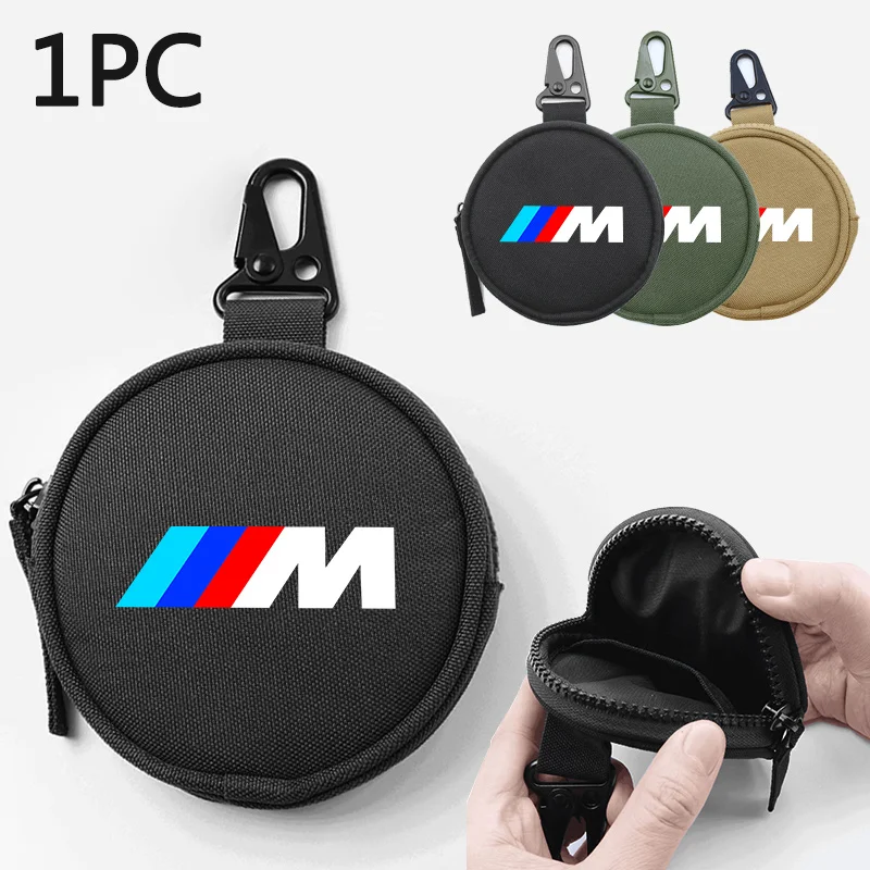 

Car Logo Outdoor Large-Capacity Zipper Key Pouch Bag Decoration For BMW M E30 E39 E46 E90 E93 E60 F10 M5 M6 M7 Accessories