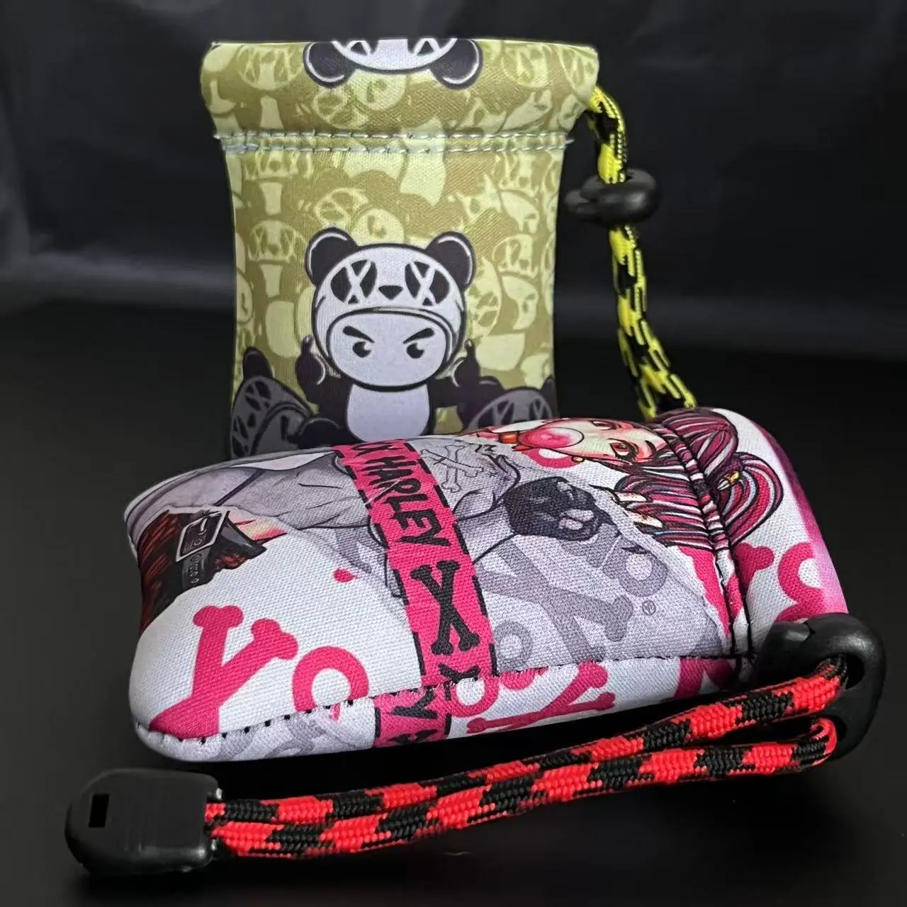 

11x8cm Neoprene Waterproof Stretchy General Cloth Pouch Sleeve Carry Billet Storage Box Bag for 2/Dual 18650 Device Organizer