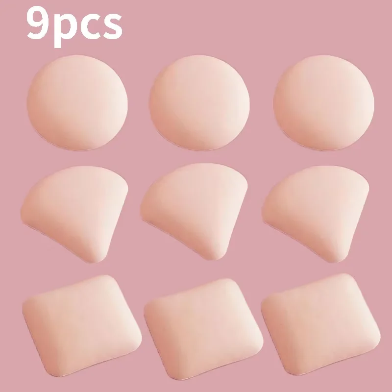 1-9 個ソフトかわいいメイクパフセットドライウェット複合化粧スポンジクッションパフファンデーションクリームブレンダーメイクアップツールアクセサリー