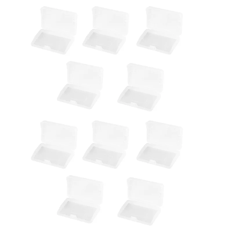 ABGI-For Game Boy Advance GBA حافظة واقية 10 قطعة مضادة للغبار صندوق تخزين بطاقة خرطوشة الألعاب الشفافة