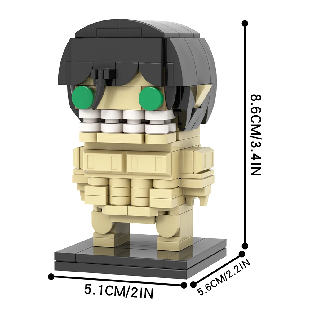 Attack Ons Titan Bricks Giant MOC Anime Figure Brickheadze Compatible Building Block Toys For Children Adults Friends Gift Medol