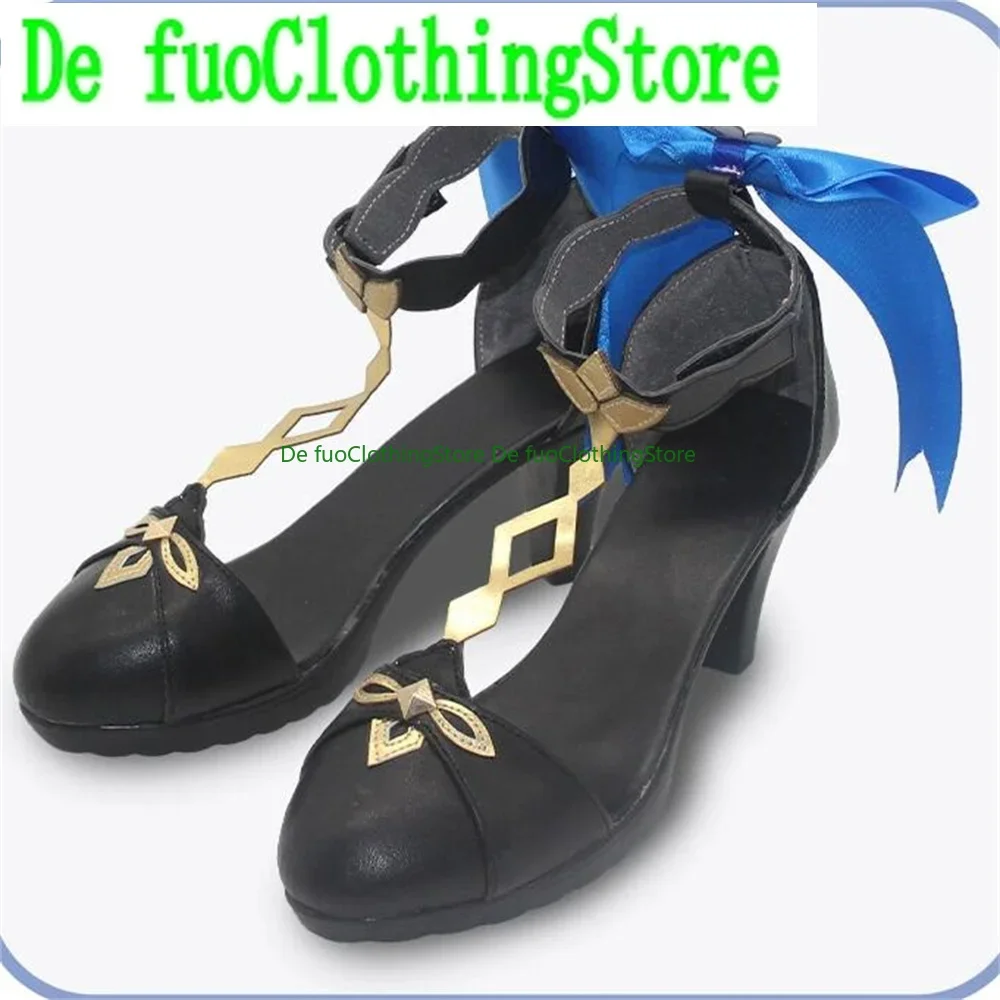 

DefuoClothing Ganyu Gan yu Genshin Impact Обувь для косплея Сапоги Игры Аниме Вечеринка Хэллоуин Рождество Магазин обуви