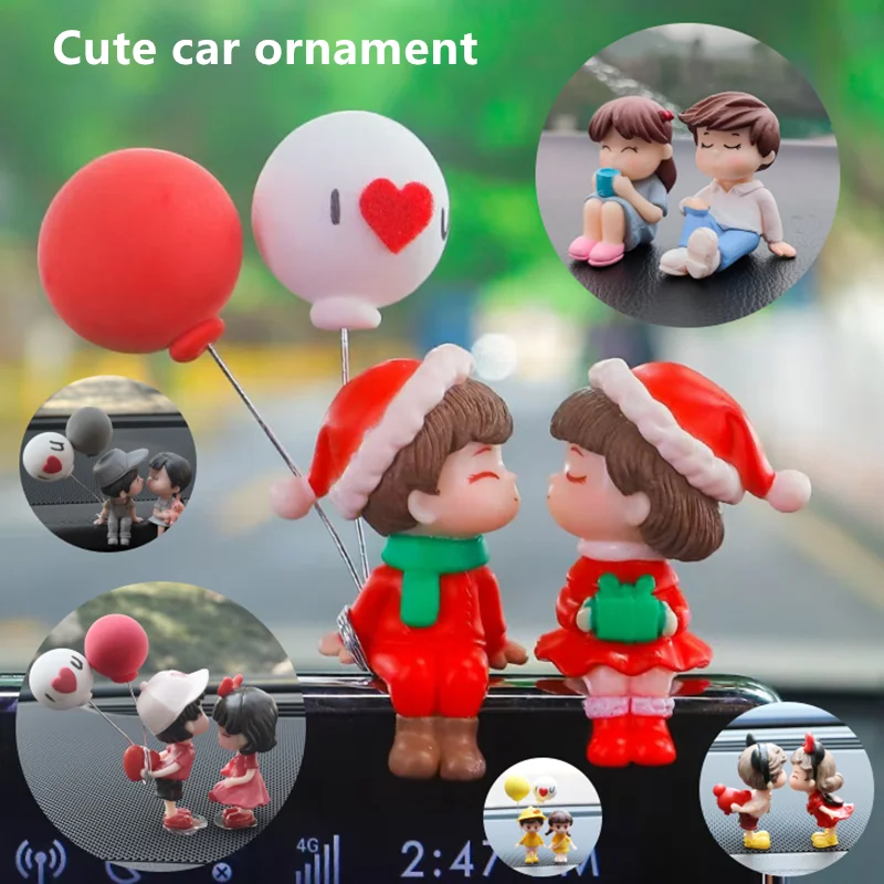 

Cute Couple Car Ornament Center Console Decoration Car Accessories Interior Ornaments Auto Interior Dashboard Gifts Figurine