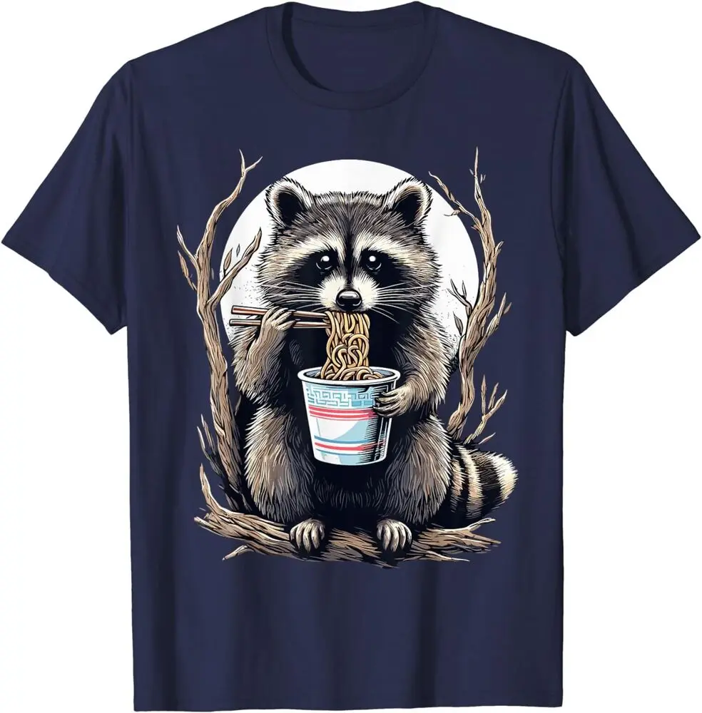 Raccoon Eating Instant Noodle Cup Funny Gifts Unisex T-Shirt