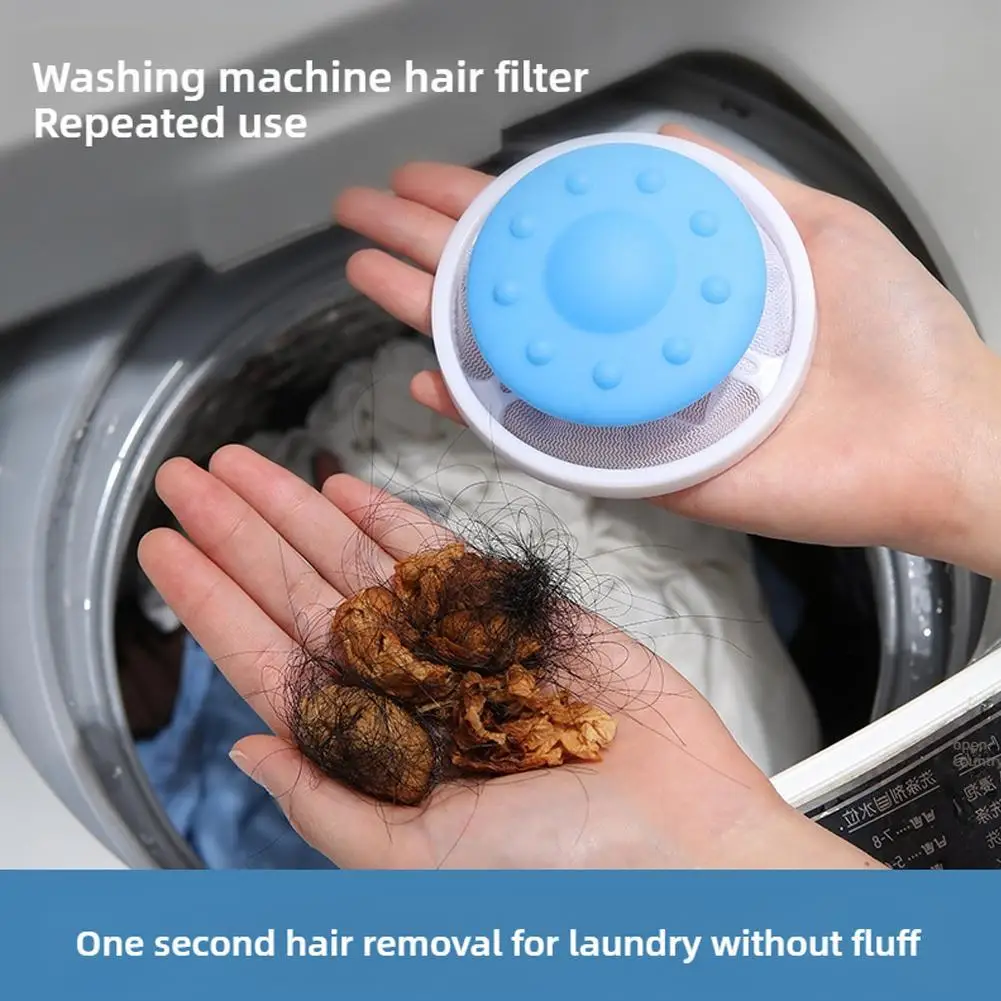 Filtro de eliminación de malla de filtrado de pelo flotante, bolsa de filtro reutilizable para lavadora, herramientas de limpieza para recoger pelo de pelusa flotante