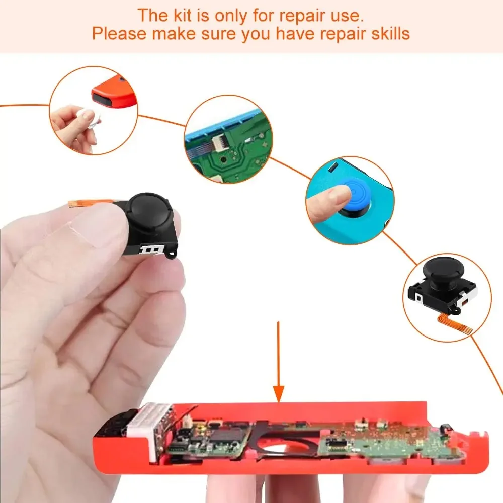 10-50PCS 3D Analog Joystick Replacement for Nintendo Switch/OLED/Lite JoyCon Thumb Stick Controller Repair Parts Accessory