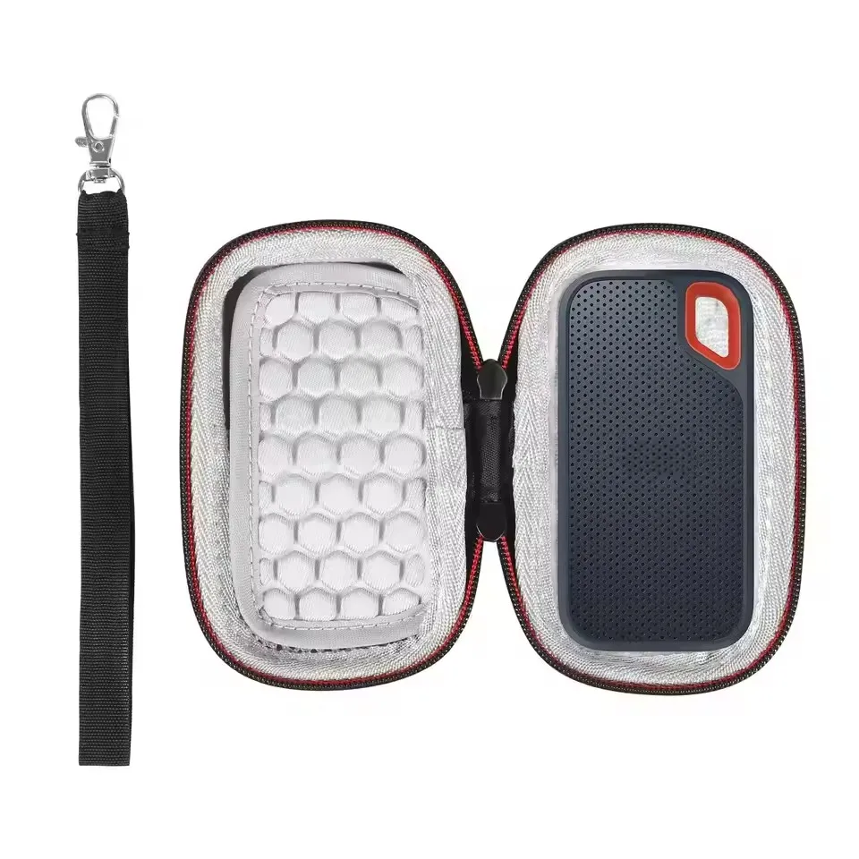 حافظة متوافقة مع SanDisk 1TB 2TB 500GB/لـ SanDisk PRO Extreme Portable SSD حامل تخزين القرص الصلب الخارجي ذو الحالة الصلبة