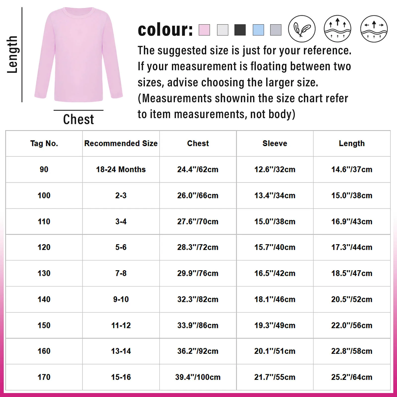 Unisex Children Boys Girls Thermal Underwear Shirt Toddler Baby Long Sleeve Round Neck T-Shirt Winter Spring Base Layer Vest Top