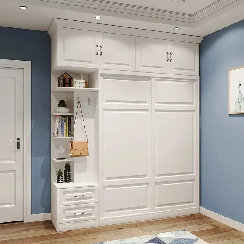 

Display Nordic Wood Wardrobes Modern Minimalist Cupboard Bedroom Wardrobes Home Designer Korean \Muebles Postmodern Furniture
