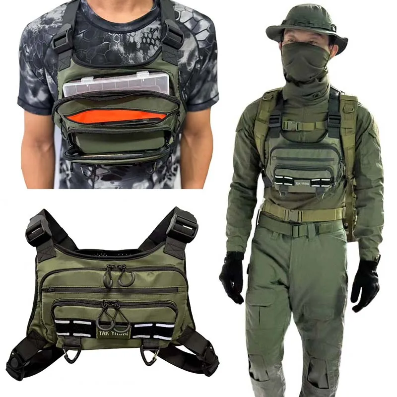 الصيد الدراجات حقيبة الثدي التكتيكية حقيبة الثدي التصوير الوظيفي حزمة الثدي ركاب متعددة الوظائف في الهواء الطلق رسول