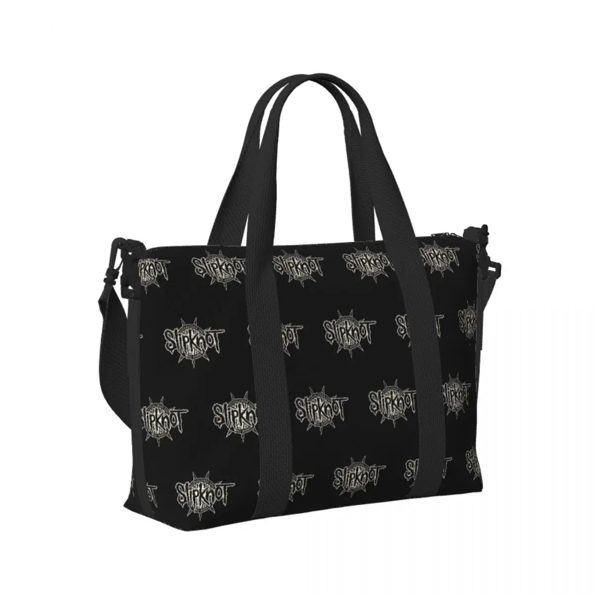 

S-Slipknots Heavy Mental Music (4) Beach Travel Bag Large Capacity Tote Bags for Gym Sport Women Shopping Duffle Shoulder Bag