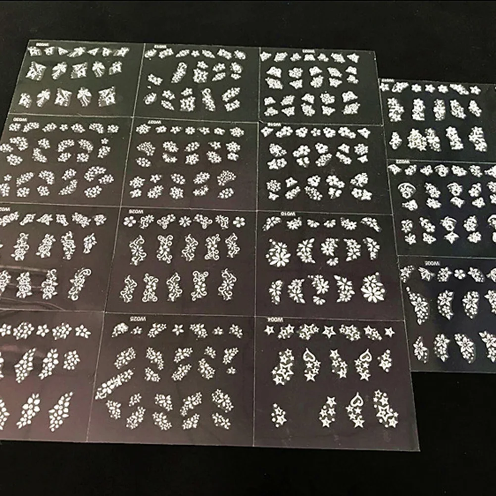 

Stickers Set 3D Nail Art Stickers Women Assorted Nail Decals Premium Material Fit Most Nails Party Birthday Gift