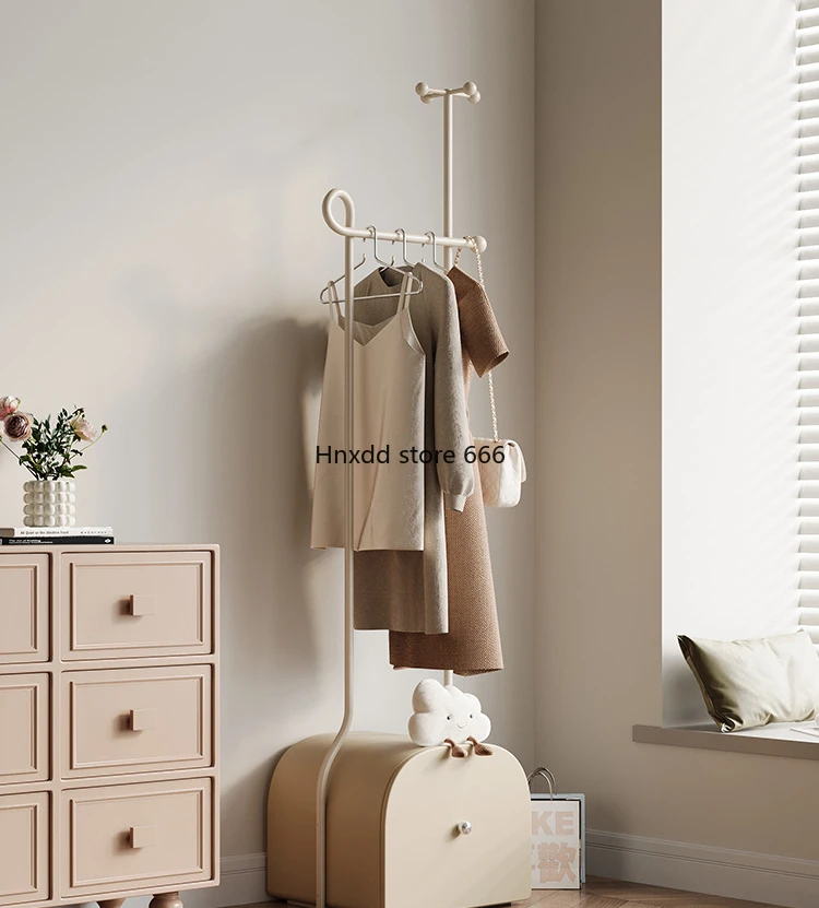 Small space overnight hanger solid wood room rack foyer coat rack