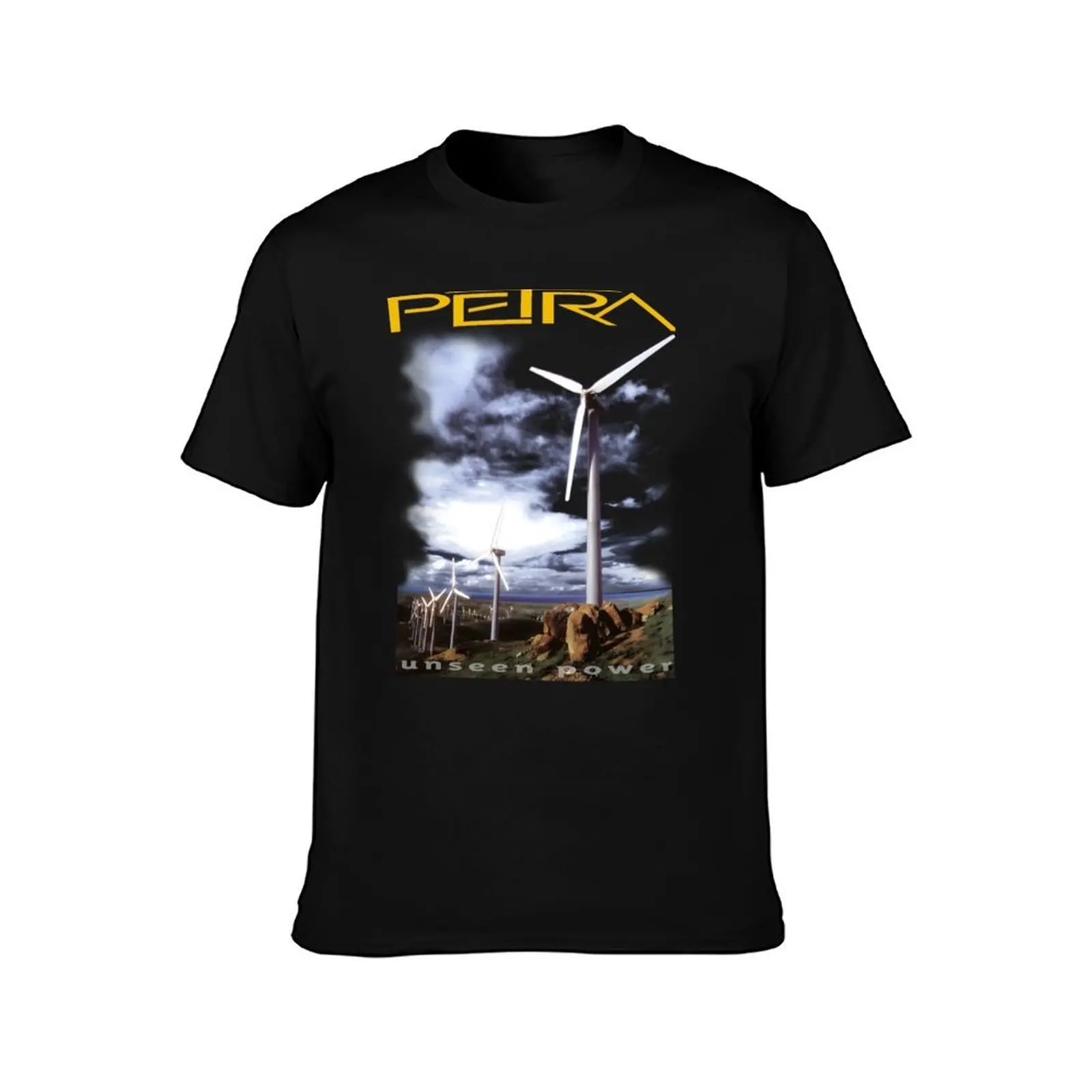 Petra Unseen Power T-Shirt, Summer Casual Cotton Tee, Oversized Streetwear Tops, Vintage Graphic Print, Loose Fit Short Sleeve