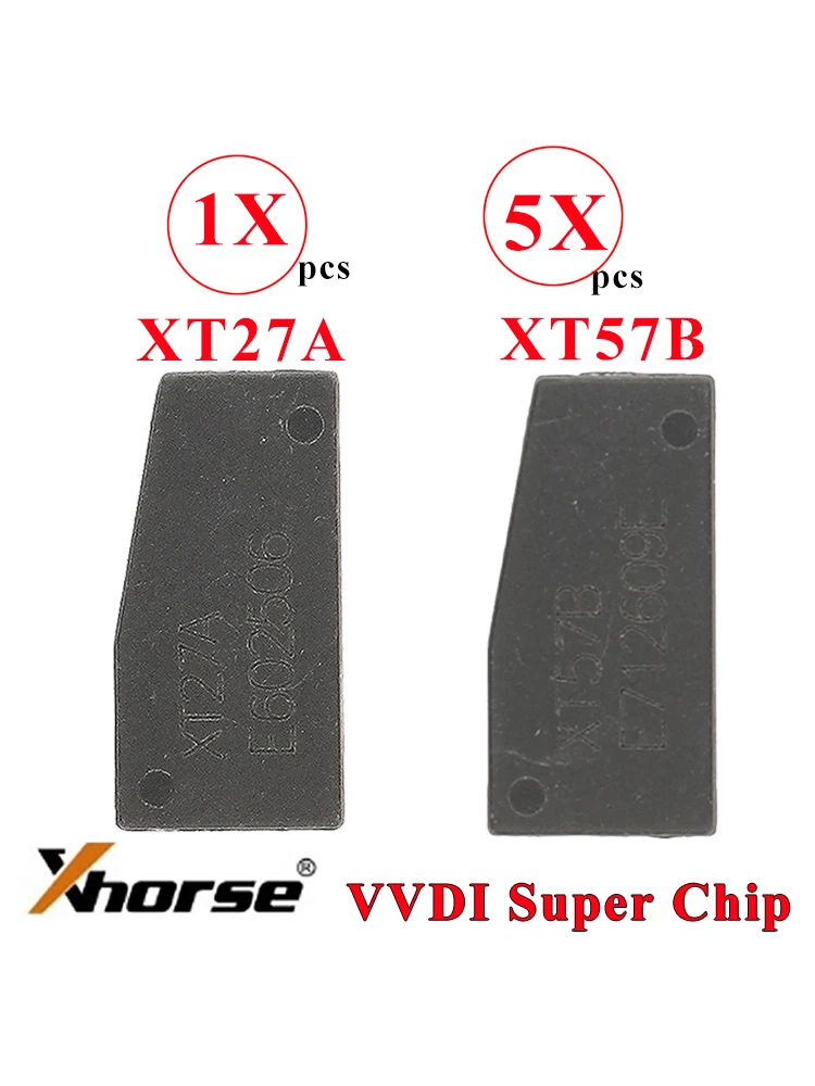 JYQ 1/5 Stück Xhorse XT27A XT57B Super Chip Autoschlüssel-Transponder Immo-Chip für MINI KEY TOOL VVDI2 Universal 4A ID49 47 MQB 7935 T3