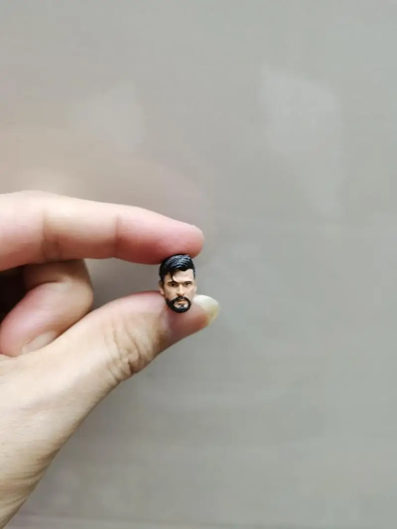 1/18 مقياس نحت الرأس النجم الأوروبي كريس هيمسوورث ذكر الجندي نموذج بولي كلوريد الفينيل شعر أسود قصير 3.75 بوصة عمل الشكل الجسم دمية #2