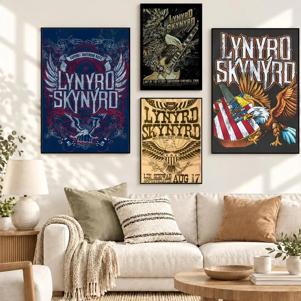Lynyrd Skynyrd Classic Southern Rock Band Music Album Poster Decorative art prints for the home, holiday gifts, unframed