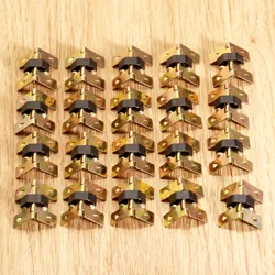20Pc 20x18mm Retro Mini Spring Hinges Gold Cabinet Hinges Small Wooden Gift Box Decorative Hinges Fitting for Furniture Hardware