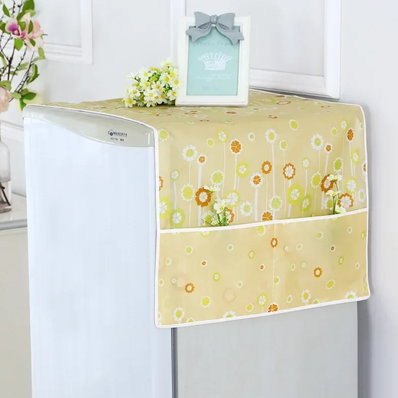 Water Proof Washing Machine Cover High Quality PVC Refrigerator European Style Washing Machine Coat Dust Proof Cover Accessories