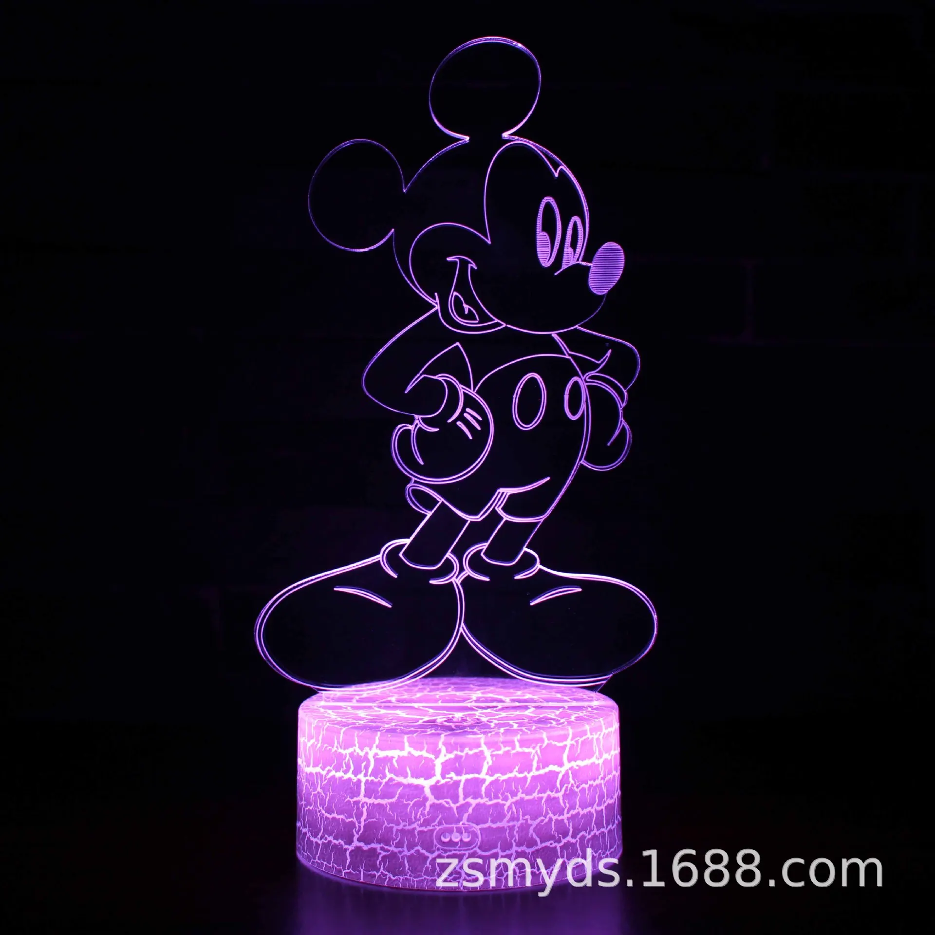 Disney Mickey & Minnie 3D Lamp Anime Figure Ornaments Figure Desk Lamp LED Night Light Mickey Mouse Desktop Decor Toys Hottoys