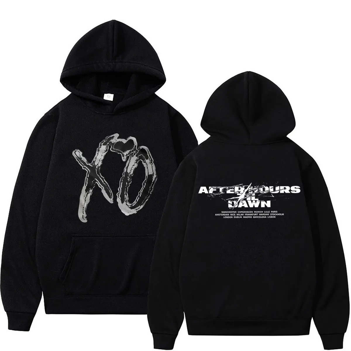 Rapper The Weeknd After Hours Til Dawn Tour 2026 Print Hoodie Herren Damen Mode Pullover Lässiger Komfort Hip-Hop Sweatshirt Tops – Detail 3