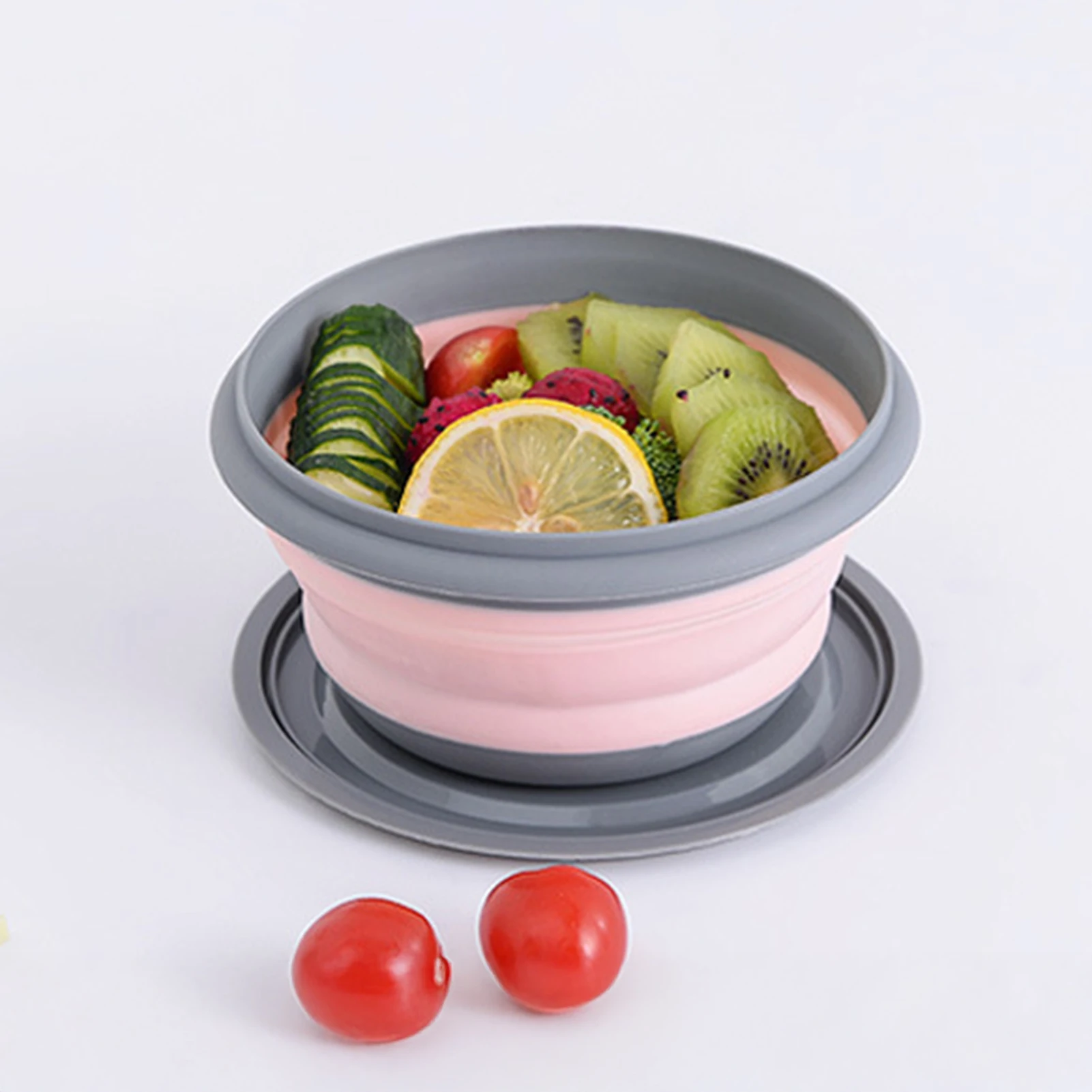 

Collapsible Bowl Portable Tableware Expandable Outdoor Compression Travel Camping Picnic Anti-Spill Food Container for Baby Kids