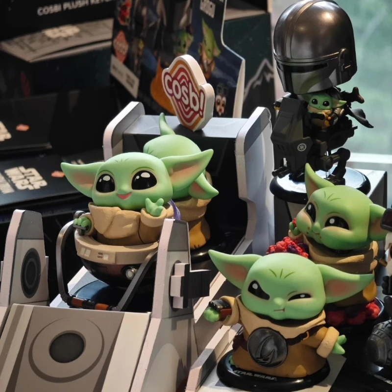 Hot Toys Star Wars The Mandalorian Grogu Cosbi Serie Blind Box Niedliche Actionfigur Überraschungsbox Trendiges Mandalorian-Modell Geschenke