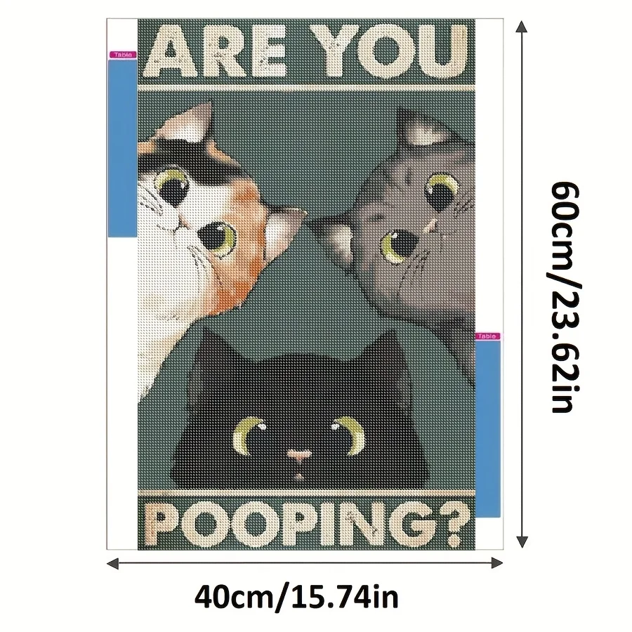 1PC frameless 5D Round Diamond Painting Kit Featuring Humorous And Whimsical Themed Images, Perfect for Artistic Wall Decor