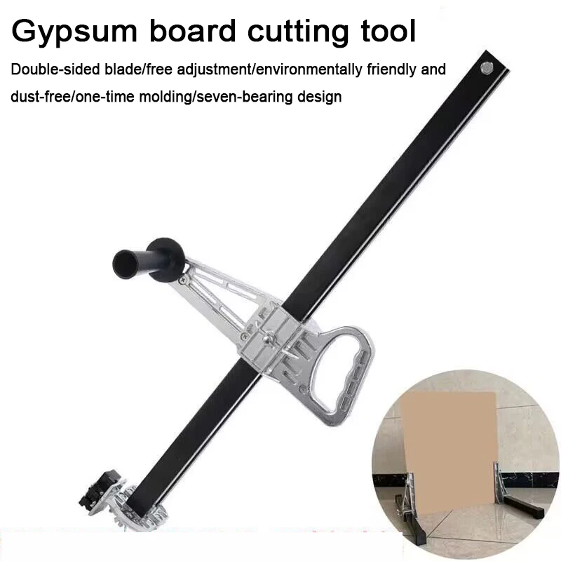 Woodworking Tool Drywall Manual Gypsum Board Cutting Artifact Roller Type Hand Push Drywall Cutting Tool Stainless Steel