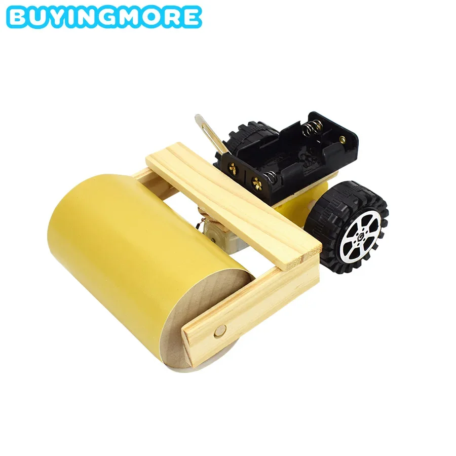 

Road Roller DIY Electronic Kit Model Assemble Science Experiment Kit Technology Educational Toys Physics Experiment Sets for Kid