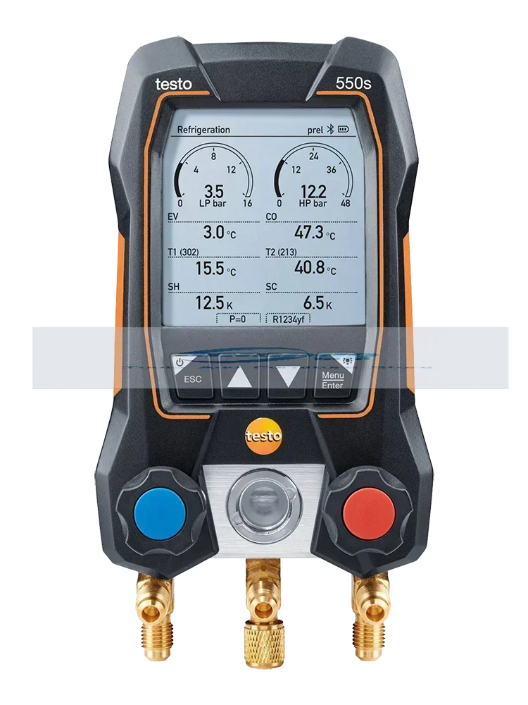 Testo testo550S/557S/549 air conditioning pressure gauge electronic refrigerant gauge liquid filling automobile digital fluoride