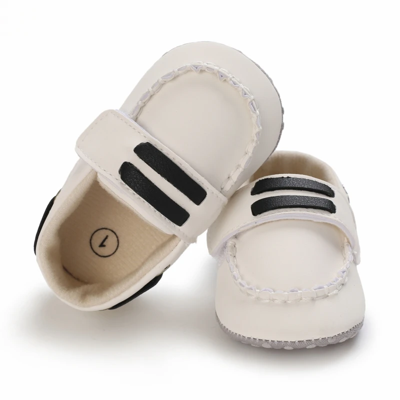 Classic Fashion Boys And Girls Flat Walking Shoes Loafers Canvas Non-slip Shoes For Newborn Babies First Walker Walking Shoes