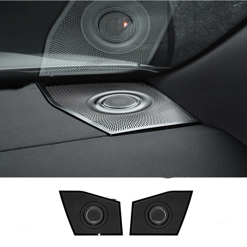 For Toyota Sienna XL40 2021 2022 2023 Car Styling Auto Accessories Stainless Steel Trim Car Stereo Speaker Door Sticker Cover