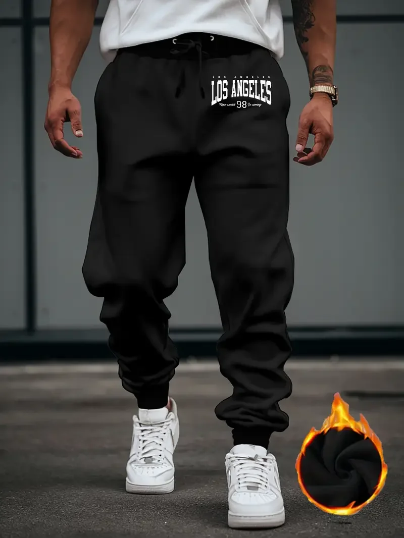 Men's Fashion Pure Color Gym Joggers Skinny Sweatpants Fitness Casual Long Workout Tracksuit Trousers