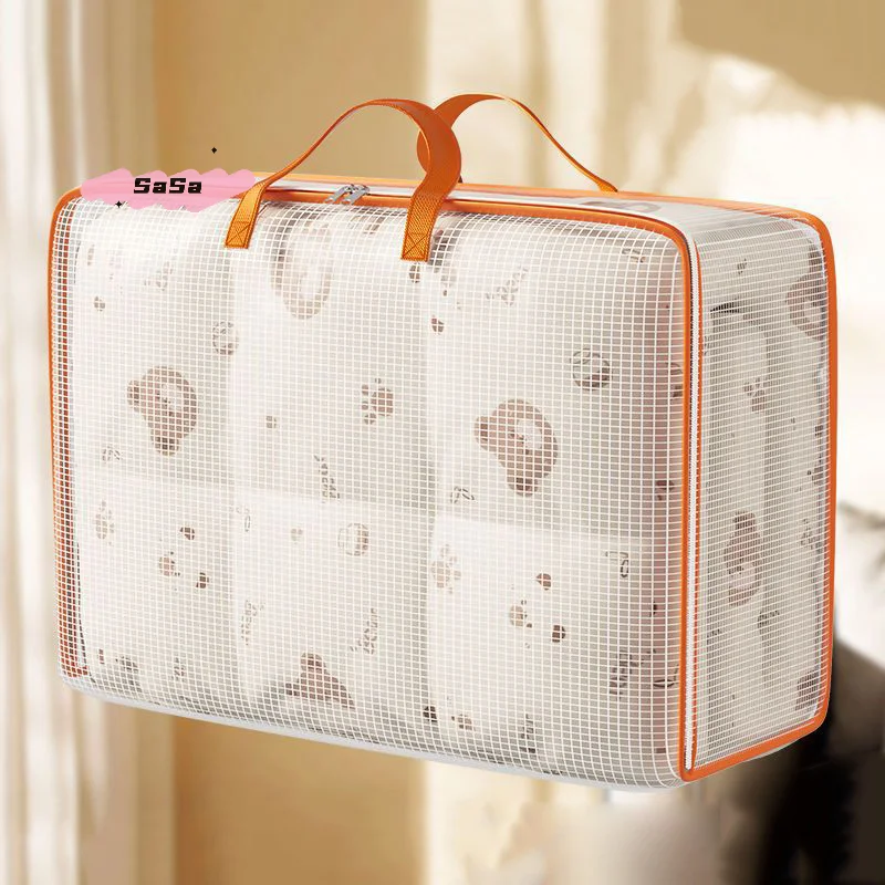 1 قطعة S/M/L/XL سعة كبيرة منظم الملابس المنزلية حقيبة التخزين المحمولة غرفة نوم حاوية لحاف العودة إلى المدرسة حزمة حقيبة