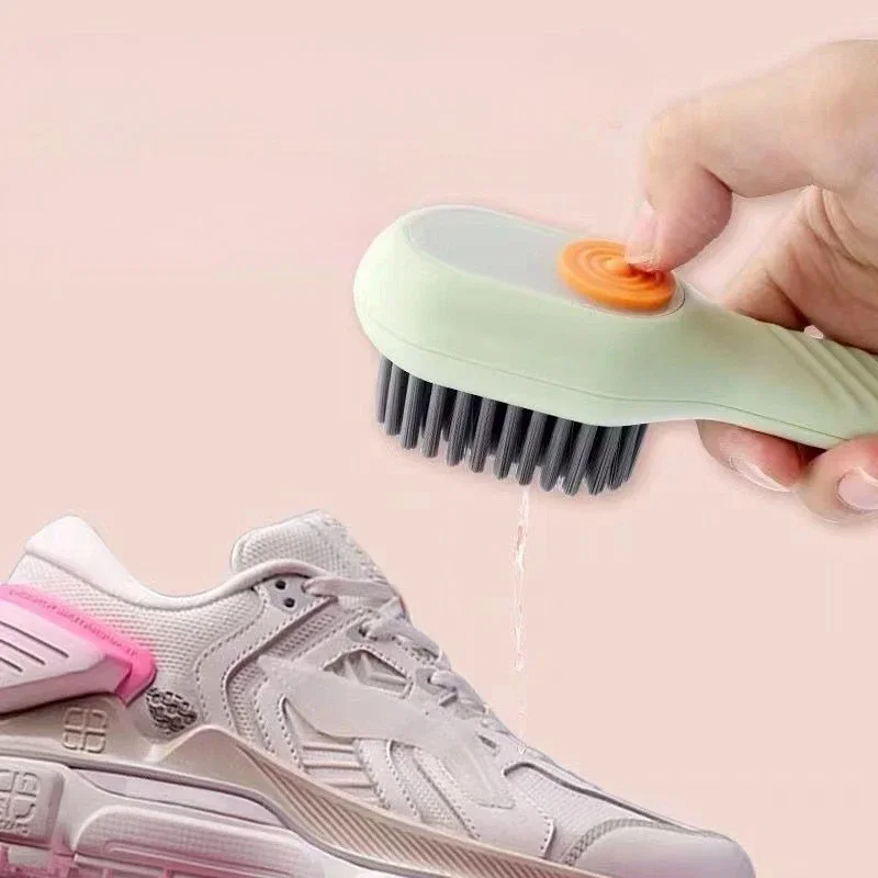 حقيبة غسالة الأحذية مع مجموعة فرش ذات شعيرات ناعمة - كيس غسيل متين وفرشاة تنظيف الأحذية السائلة لجميع الأحذية