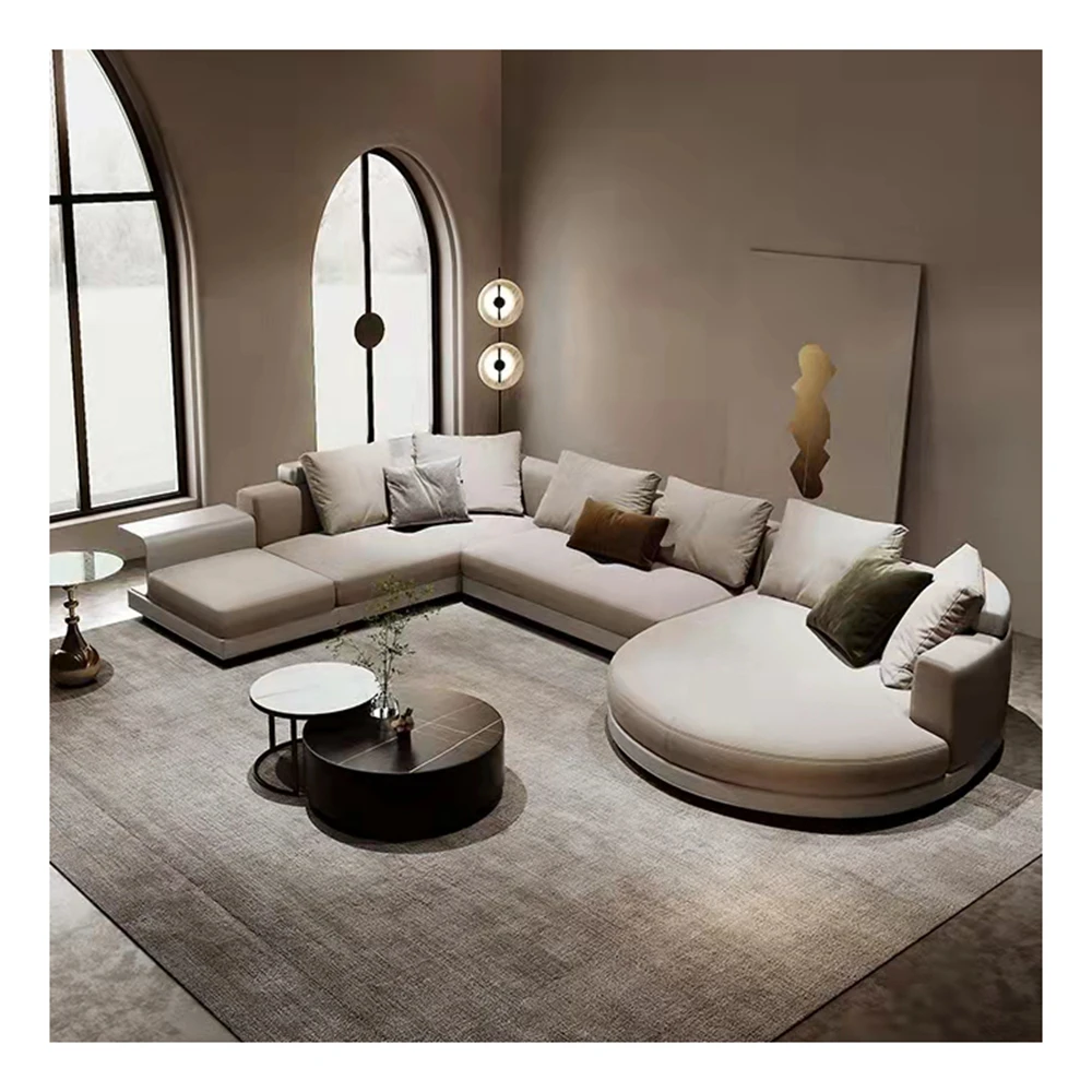 %k for Large Luxury Sofa Corner Living Room Furniture Modular Modern Velvet U Shape Sofa Leather Sectional 7 Seater Sofa Set*