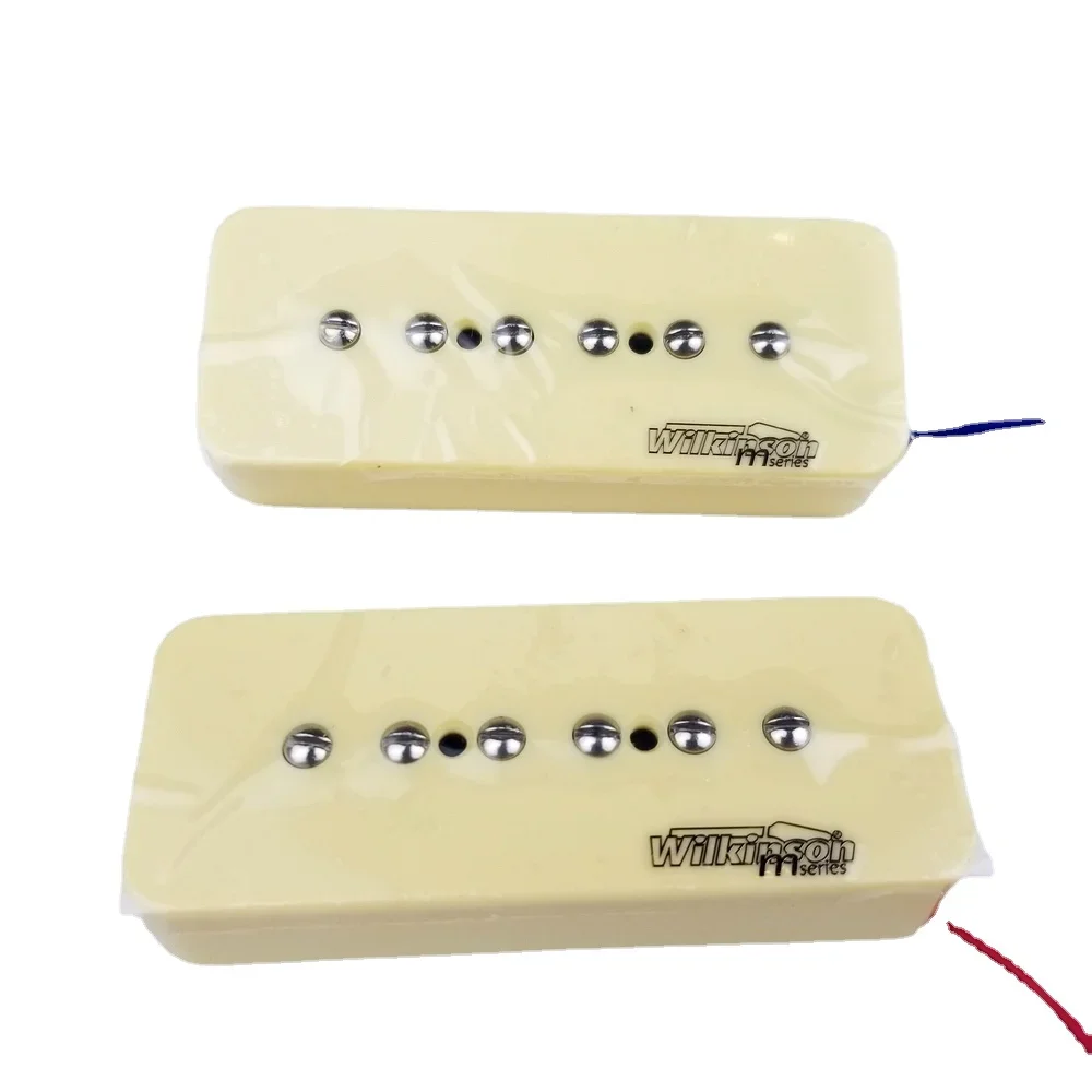 New Wilkinson WO90 1Set 2 Pcs Cream P90 Soap bar Single Coil Neck and Bridge Electric Guitar Humbucker Pickups